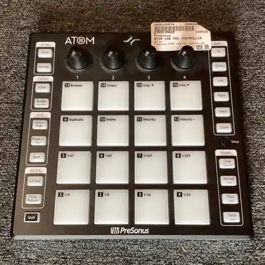 Used Presonus ATOM USB PAD CONTROLLER Pad Controller Pad Free Returns