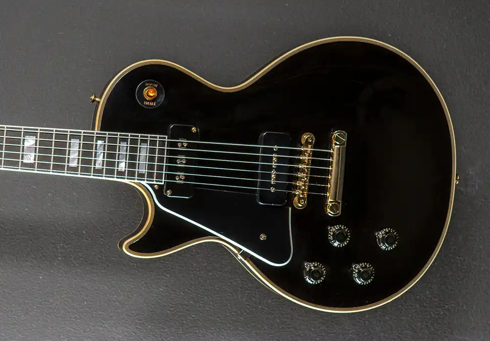 1954 Les Paul Custom Staple Pickup Reissue Left Hand - VOS Ebony– Dave's Guitar Shop Deal