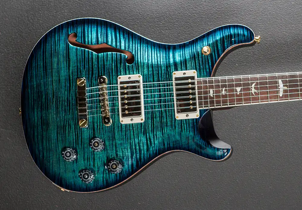 Warranty Included McCarty 594 Semi-Hollow Wood Library Limited - Cobalt Blue w/Brazilian– Dave's Guitar Shop