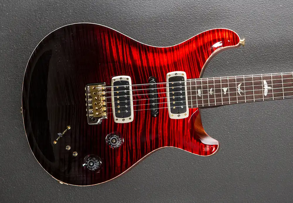 Don’t Miss Out Modern Eagle V Wood Library Limited - Fire Red to Gray Black Fade w/Br– Dave's Guitar Shop