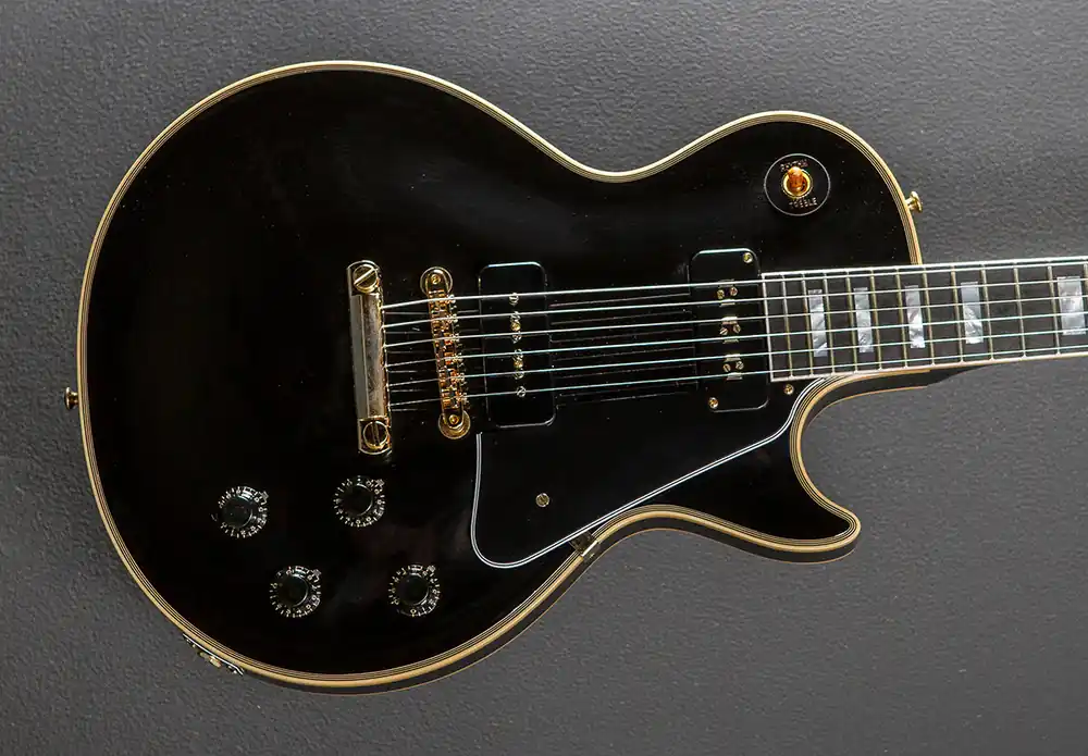1954 Les Paul Custom Staple Pickup Reissue - VOS Ebony– Dave's Guitar Shop Warranty Included