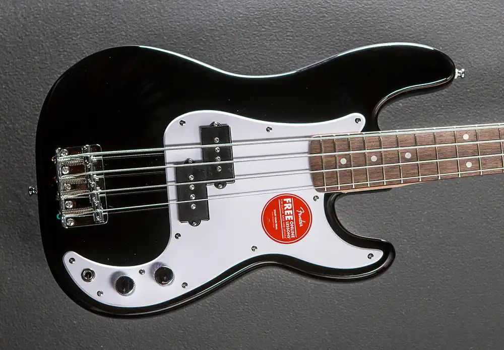 Free Delivery Mini Precision Bass - Black– Dave's Guitar Shop