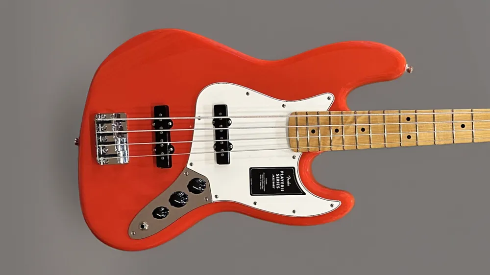 Player II Jazz Bass - Coral Red w/Maple– Dave's Guitar Shop Premium