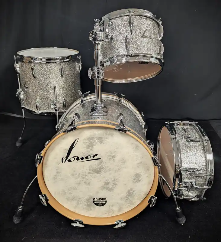 Deal Vintage Series Silver Sparkle 4-Piece Shell Pack– Dave's Guitar Shop