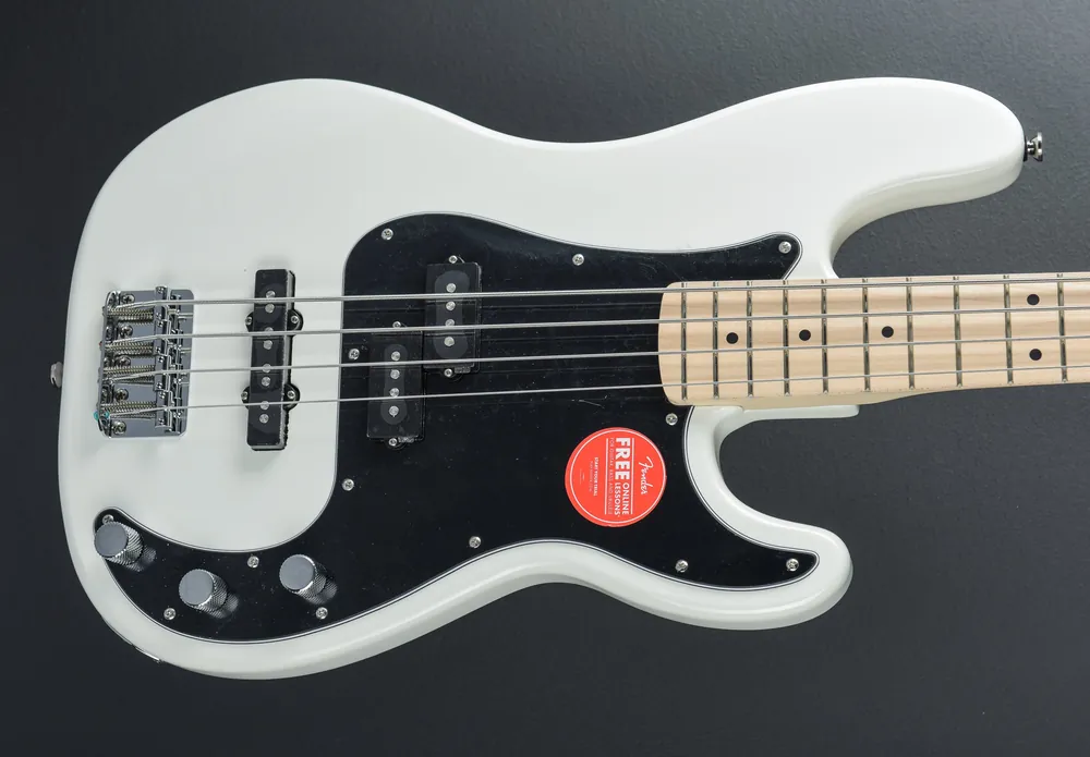 Budget Affinity Series Precision Bass PJ - Olympic White w/Maple– Dave's Guitar Shop