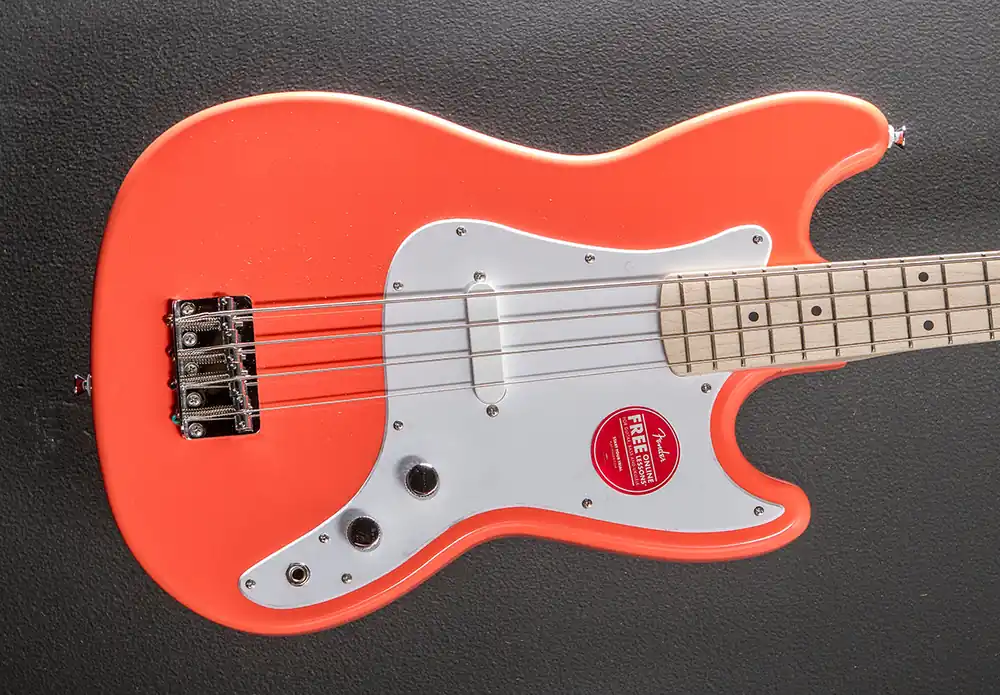 Sonic Bronco Bass - Tahitian Coral w/Maple– Dave's Guitar Shop Express Delivery