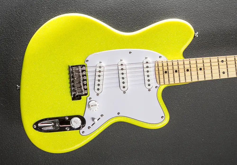 Yvette Young YY10 - Slime Green Sparkle– Dave's Guitar Shop Free Delivery