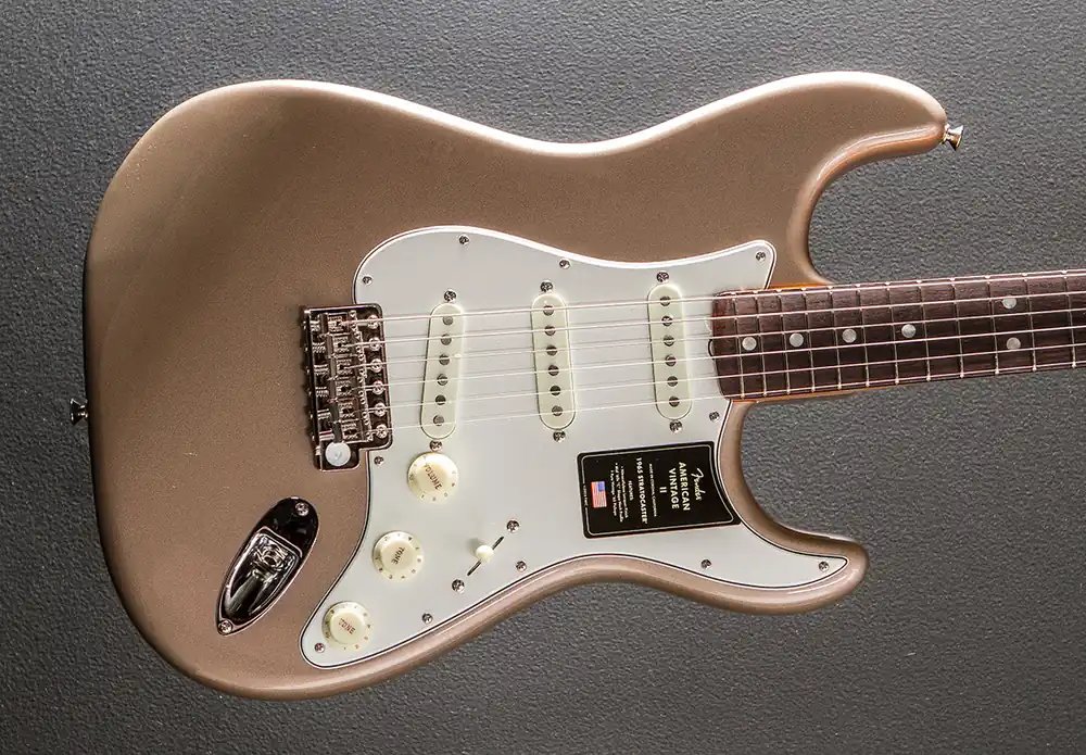 American Vintage II 1965 Stratocaster - Shoreline Gold– Dave's Guitar Shop Shop Now