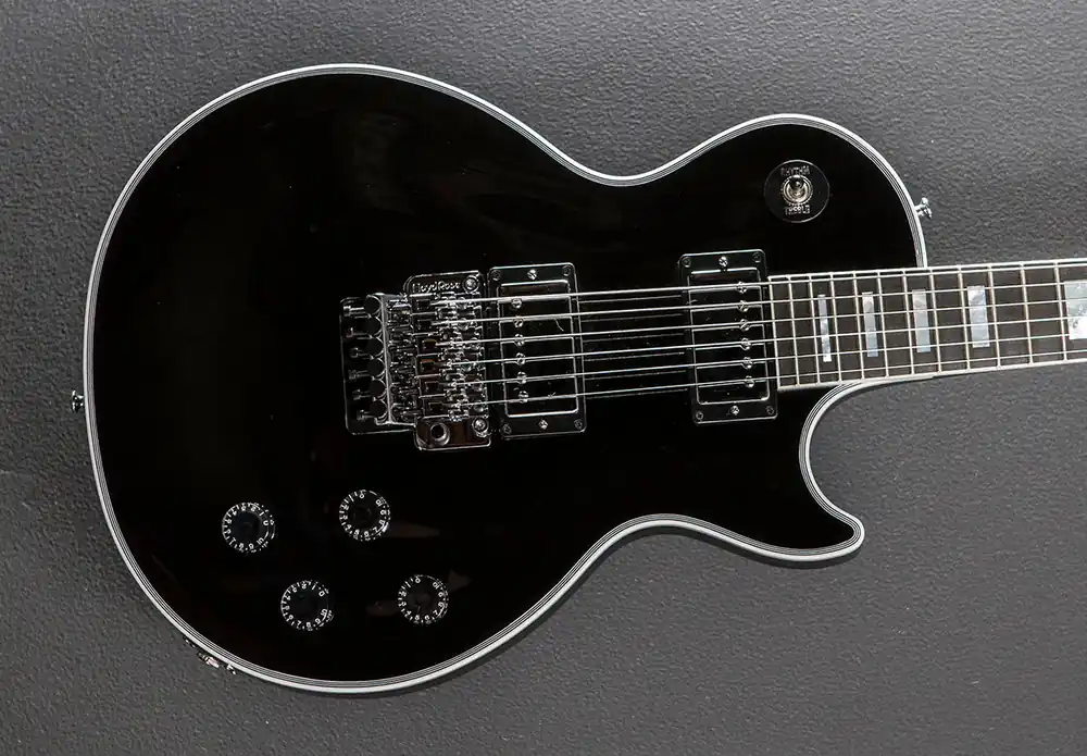 Les Paul Axcess Custom - Gloss Ebony w/Floyd Rose and no Apex Volute– Dave's Guitar Shop Must Have