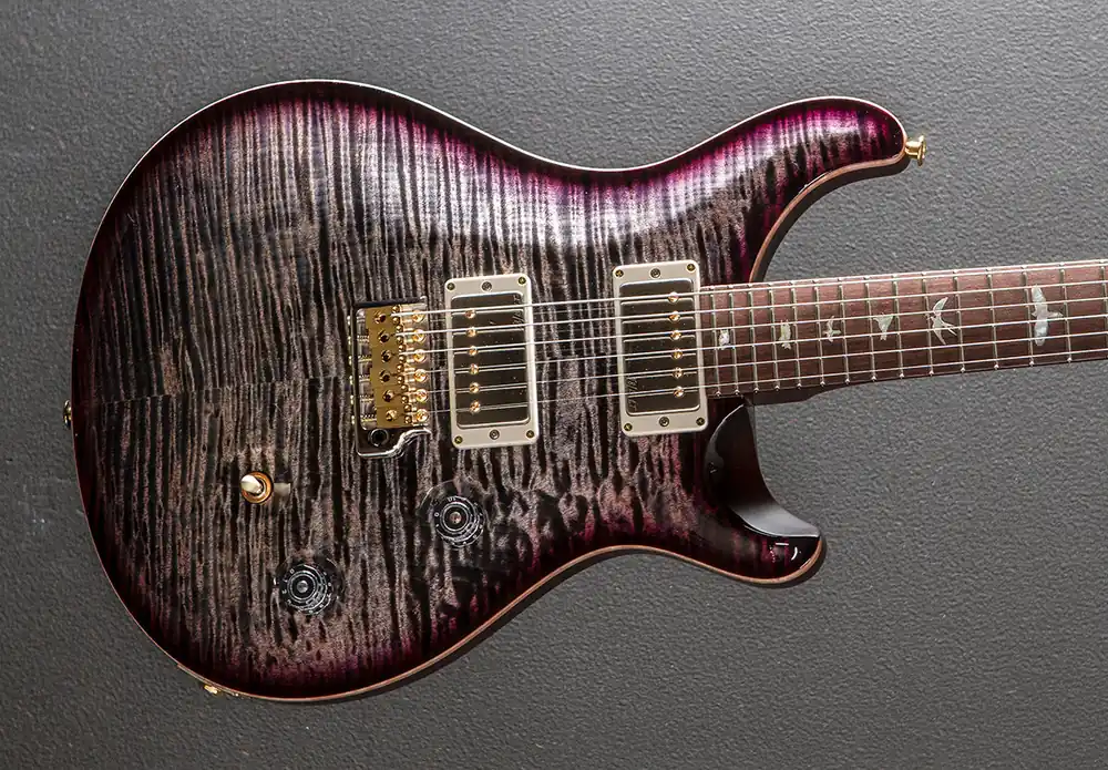 Custom 24 Wood Library Limited – Charcoal Purple Burst w/Brazilian– Dave's Guitar Shop Modern