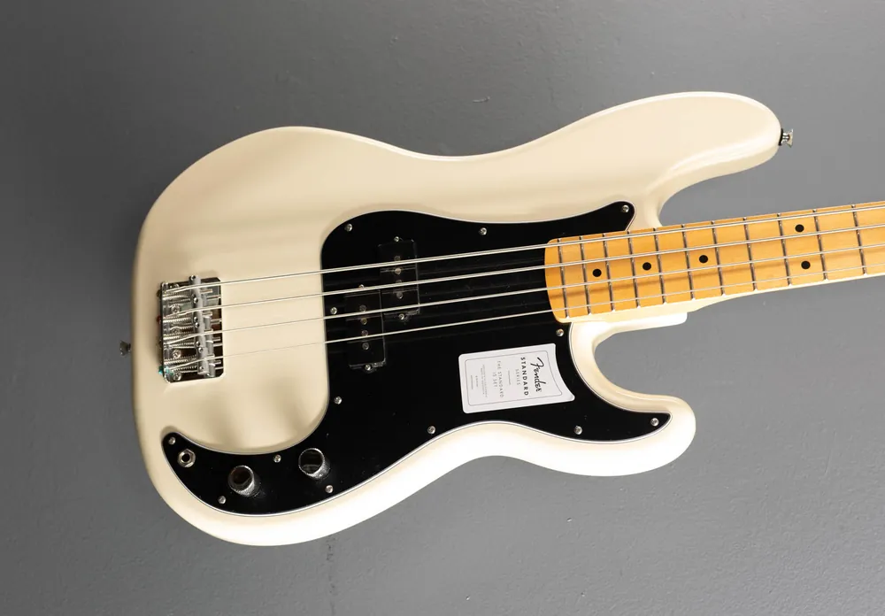 Next Day Delivery Standard Precision Bass - Olympic White w/Maple– Dave's Guitar Shop
