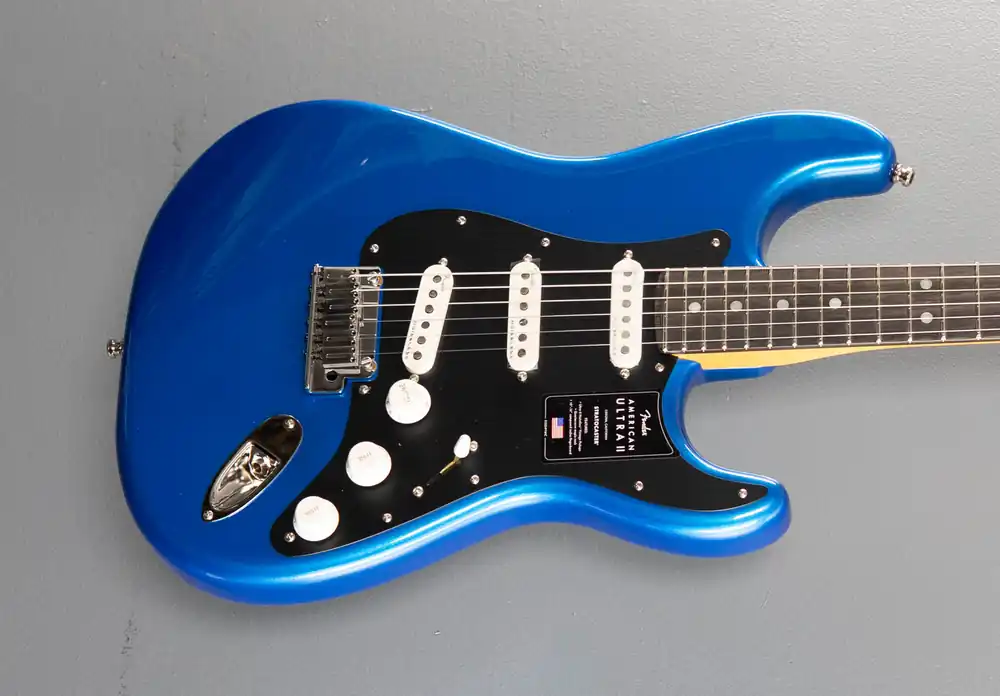 Seasonal Sale American Ultra II Stratocaster - Noble Blue– Dave's Guitar Shop