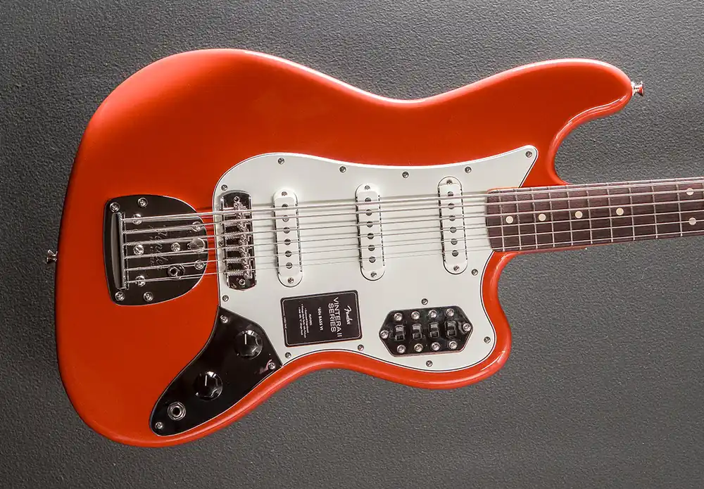 Vintera II 60's Bass VI - Fiesta Red– Dave's Guitar Shop Today Only