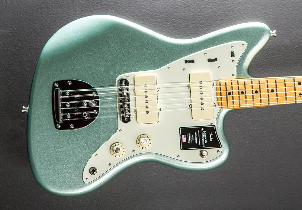 American Professional II Jazzmaster - Mystic Surf Green w/Maple– Dave's Guitar Shop Bargain