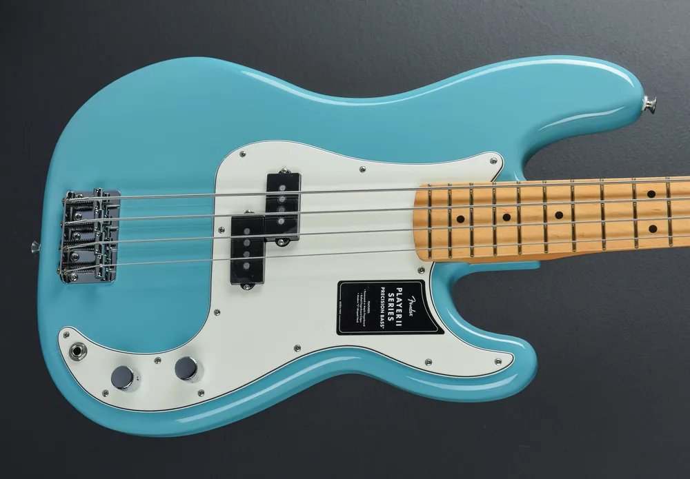 Crafted Player II Precision Bass - Aquatone Blue w/Maple– Dave's Guitar Shop