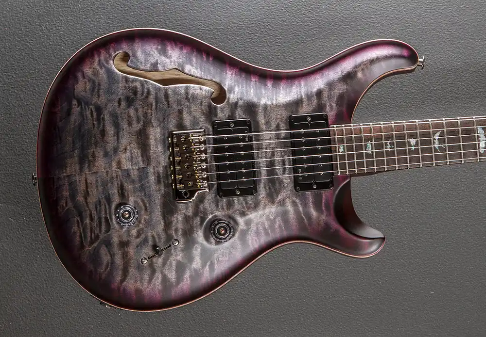 Custom 24 Semi-Hollow Wood Library Limited - Charcoal Purple Burst w/K– Dave's Guitar Shop New Release