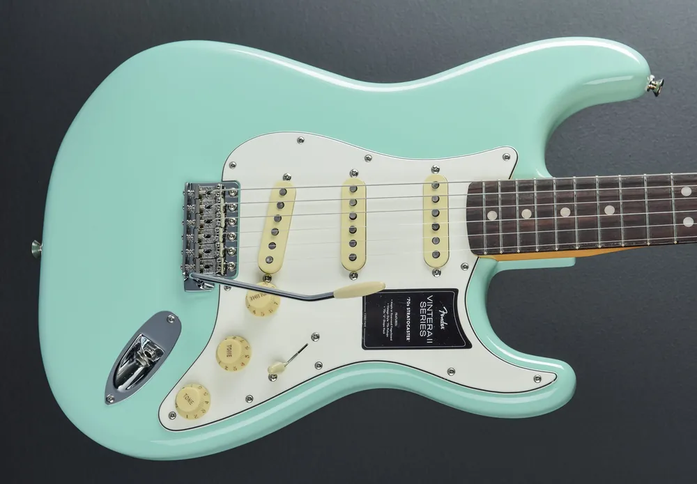 Reduced Price Vintera II 70's Stratocaster - Surf Green w/Rosewood– Dave's Guitar Shop