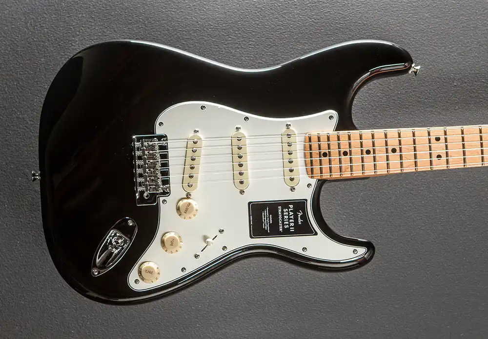 Handmade Player II Stratocaster - Black w/Maple– Dave's Guitar Shop
