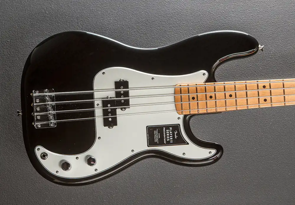 Original Player II Precision Bass - Black w/Maple– Dave's Guitar Shop