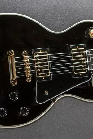 "Inspired by Gibson Collection" Les paul Custom - Ebony– Dave's Guitar Shop Popular