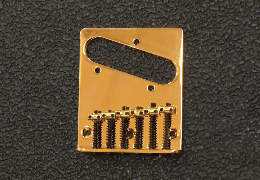 6-Saddle Tele Bridge - Gold, Recent– Dave's Guitar Shop Reduced Price