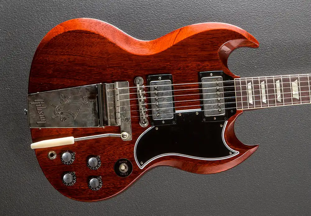 High Quality 1964 SG Standard Reissue w/Maestro Vibrola - VOS Cherry Red– Dave's Guitar Shop