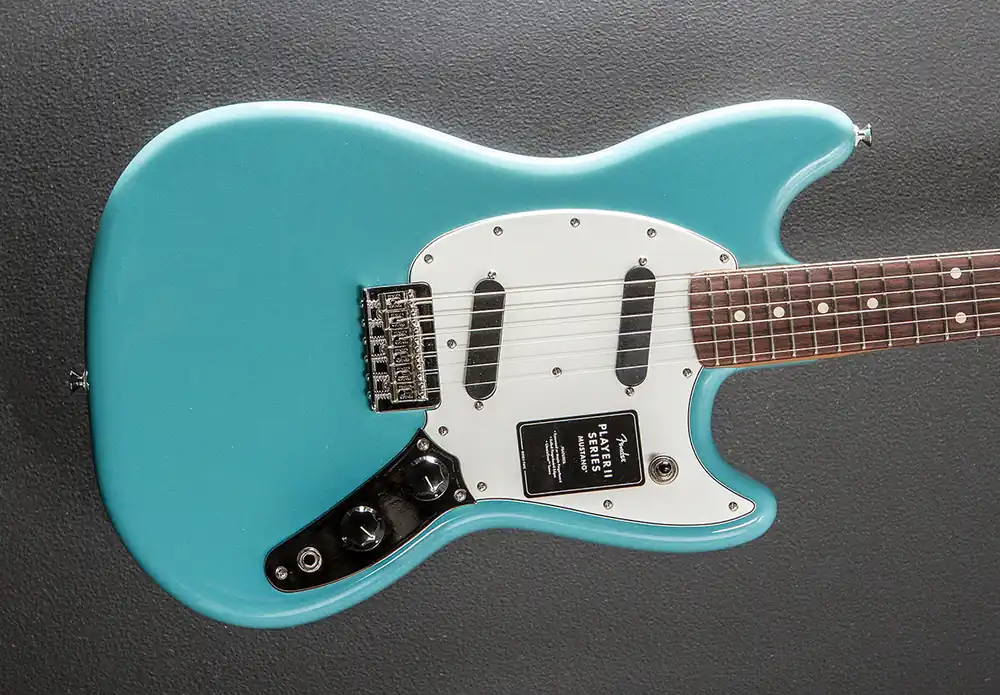 Latest Player II Mustang - Aquatone Blue– Dave's Guitar Shop
