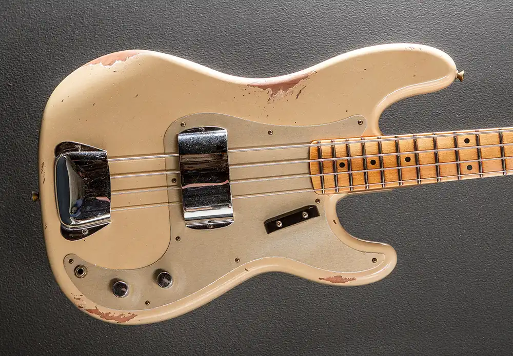 Cheap 1958 Relic Precision Bass - Desert Sand– Dave's Guitar Shop