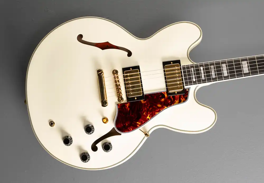 "Inspired by Gibson Custom" 1959 ES-355 - Classic White– Dave's Guitar Shop Time-Limited