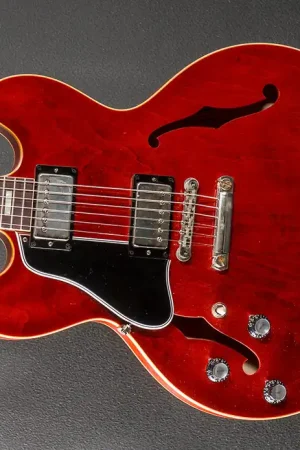 1964 ES-335 Reissue Left Hand - Sixties Cherry– Dave's Guitar Shop Markdown