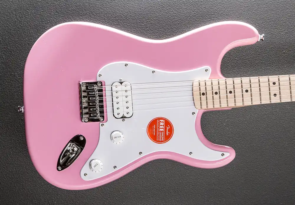 Sonic Stratocaster HT H - Flash Pink w/Maple– Dave's Guitar Shop Best Seller