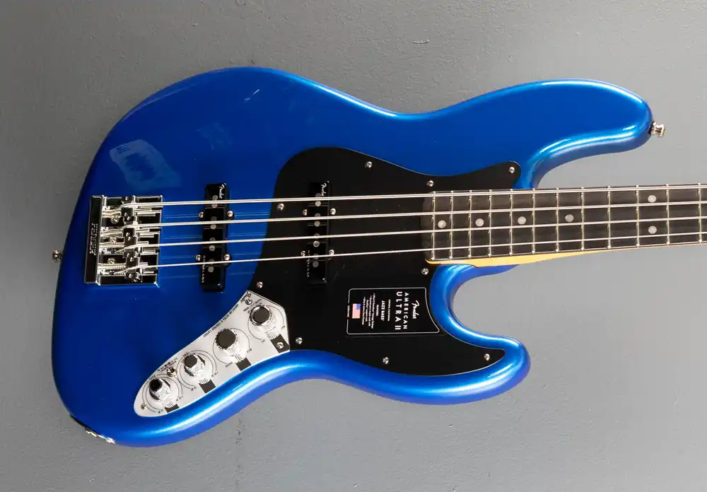 Super Sale American Ultra II Jazz Bass - Noble Blue– Dave's Guitar Shop