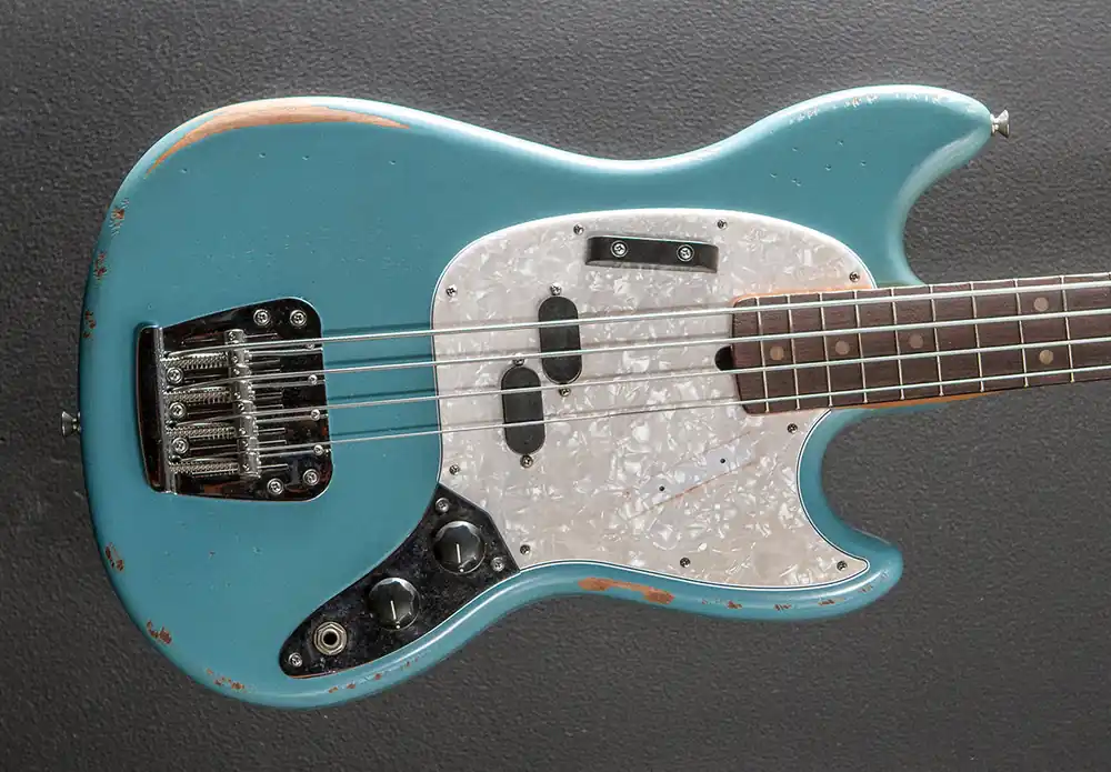 Clearance JMJ Road Worn Mustang Bass - Faded Daphne Blue– Dave's Guitar Shop