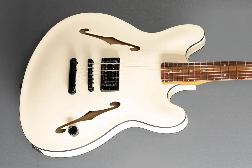 Handmade Tom DeLonge Starcaster - Satin Olympic White– Dave's Guitar Shop