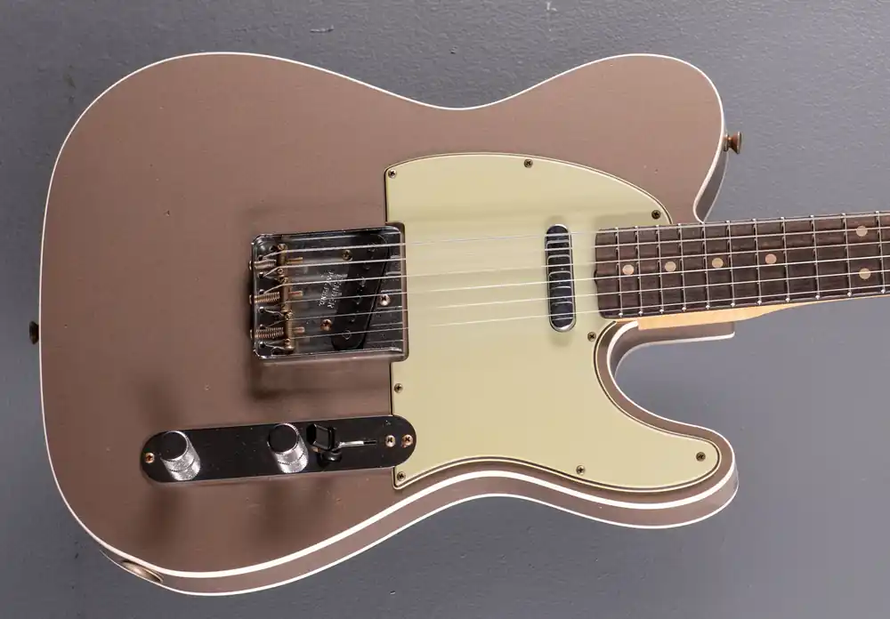 1960 Journeyman Relic Tele Custom - Shoreline Gold– Dave's Guitar Shop Warranty Included
