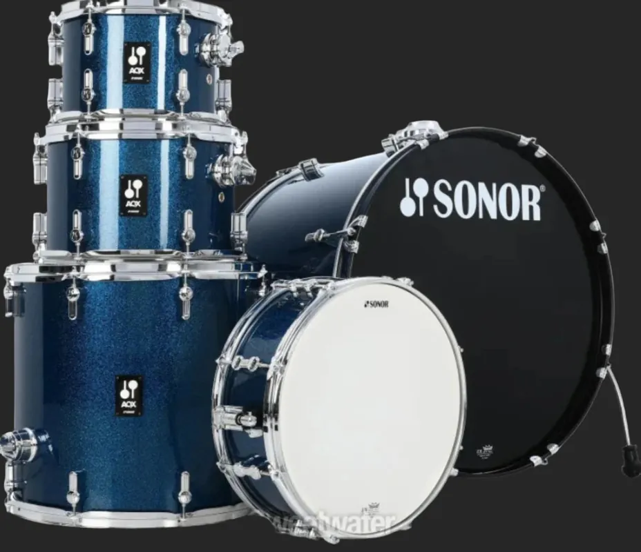AQX Stage 5-piece Drum Set with Hardware Pack - Blue Ocean Sparkle– Dave's Guitar Shop Limited Time