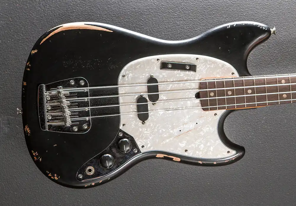 Premium JMJ Road Worn Mustang Bass - Black– Dave's Guitar Shop
