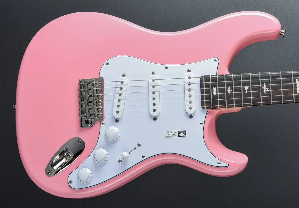 Order Now John Mayer Silver Sky - Roxy Pink w/Rosewood– Dave's Guitar Shop