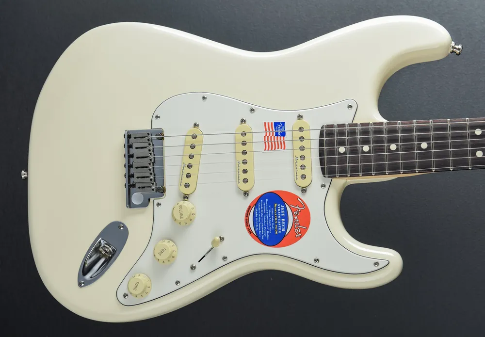 Jeff Beck Stratocaster - Olympic White– Dave's Guitar Shop Bargain