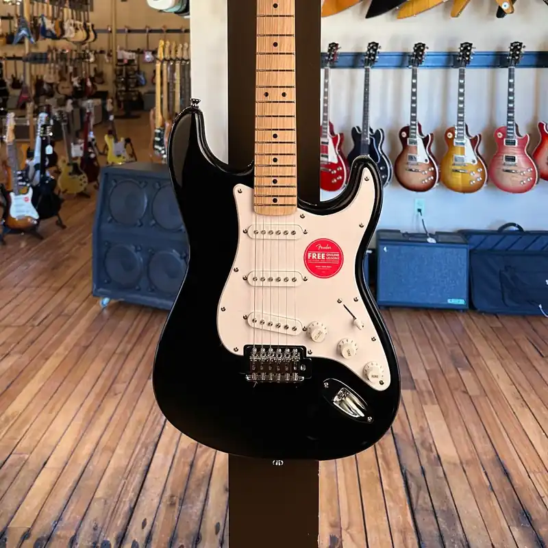 Brand New Sonic Stratocaster - Black w/Maple– Dave's Guitar Shop