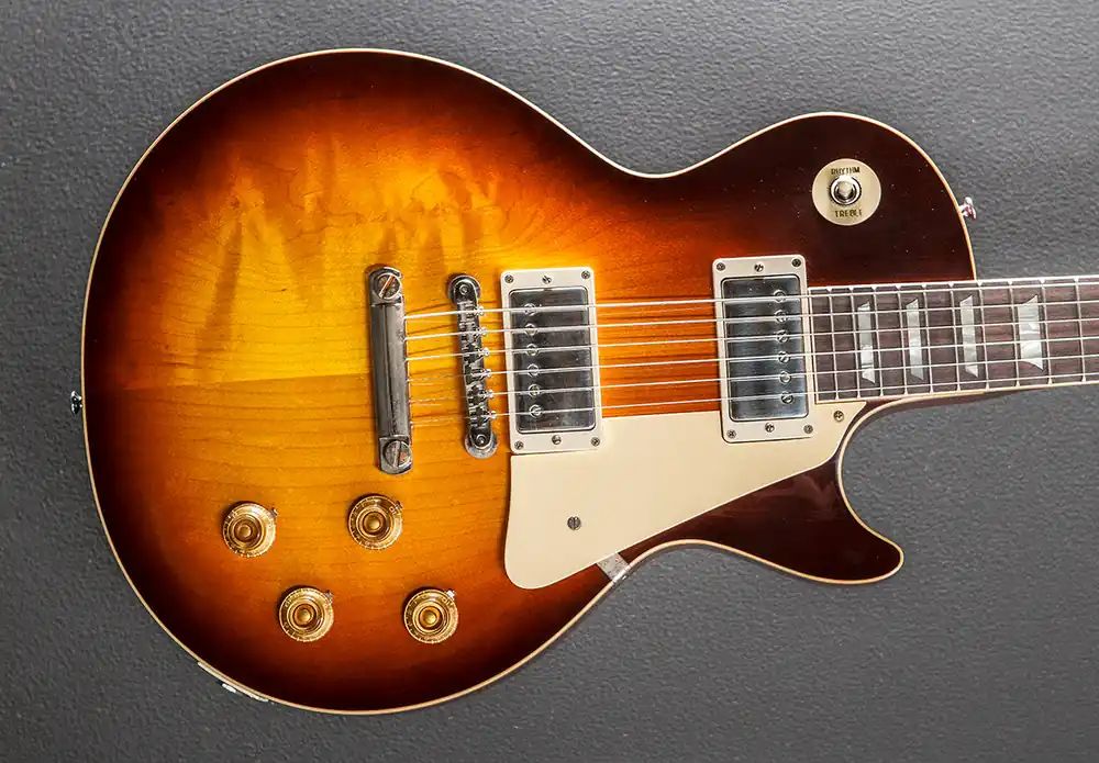 1958 Les Paul Standard Reissue - Bourbon Burst– Dave's Guitar Shop Direct From Factory