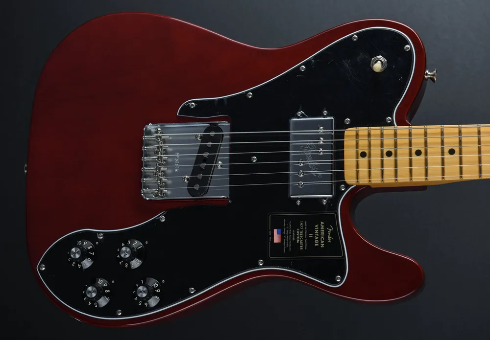 High Quality American Vintage II 1977 Telecaster Custom - Wine w/Maple– Dave's Guitar Shop
