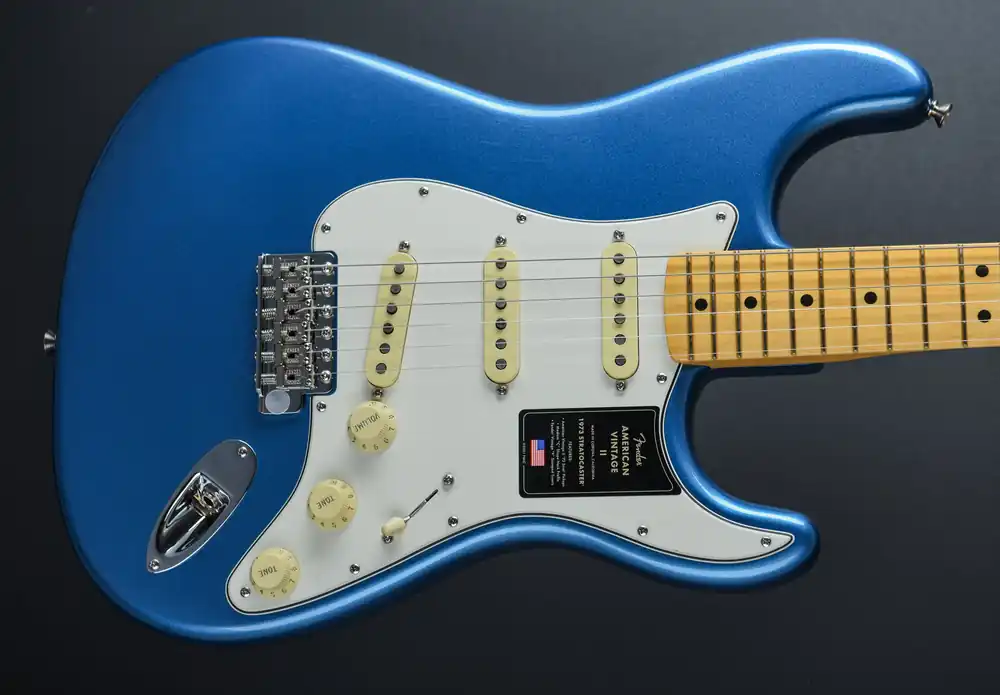 American Vintage II 1973 Stratocaster - Lake Placid Blue w/Maple– Dave's Guitar Shop Cheap