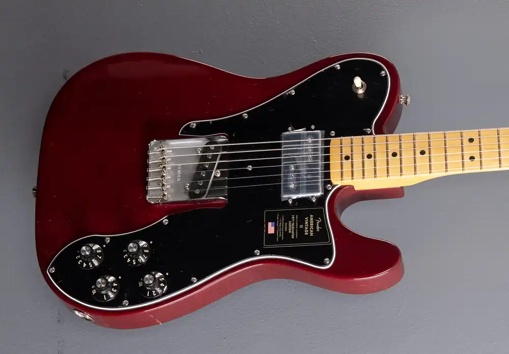 American Vintage II 1977 Telecaster Custom - Wine w/Maple– Dave's Guitar Shop Free Shipping