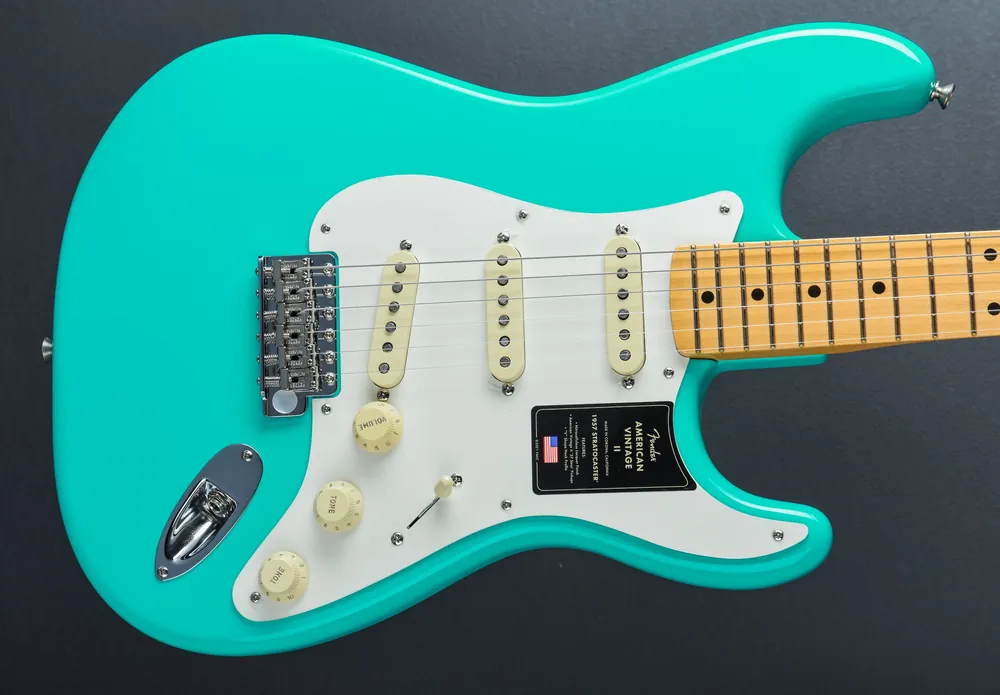 American Vintage II 1957 Stratocaster - Sea Foam Green– Dave's Guitar Shop Brand New