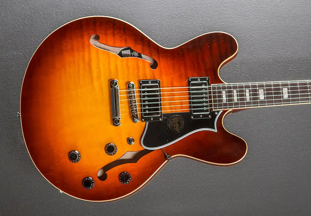 Secure Checkout Custom Shop Core Collection H-535 - Dark Cherry Sunburst– Dave's Guitar Shop