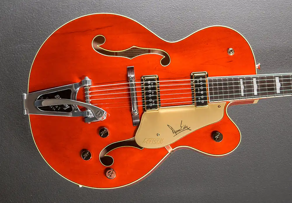 G6120DE Duane Eddy Signature 6120 Hollow Body w/Bigsby– Dave's Guitar Shop Handmade