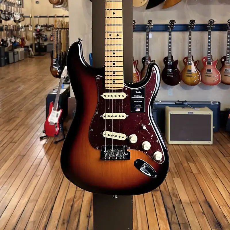 American Professional II Stratocaster – 3 Color Sunburst w/Maple– Dave's Guitar Shop Top Rated