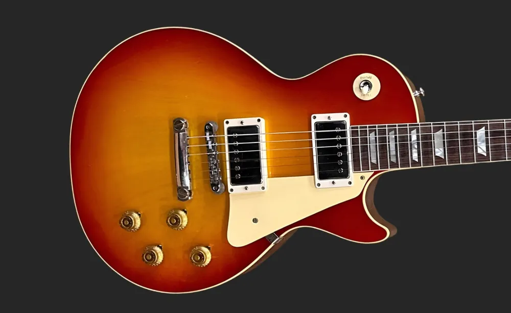 1958 Les Paul Standard Reissue - Washed Cherry Burst– Dave's Guitar Shop Save Now