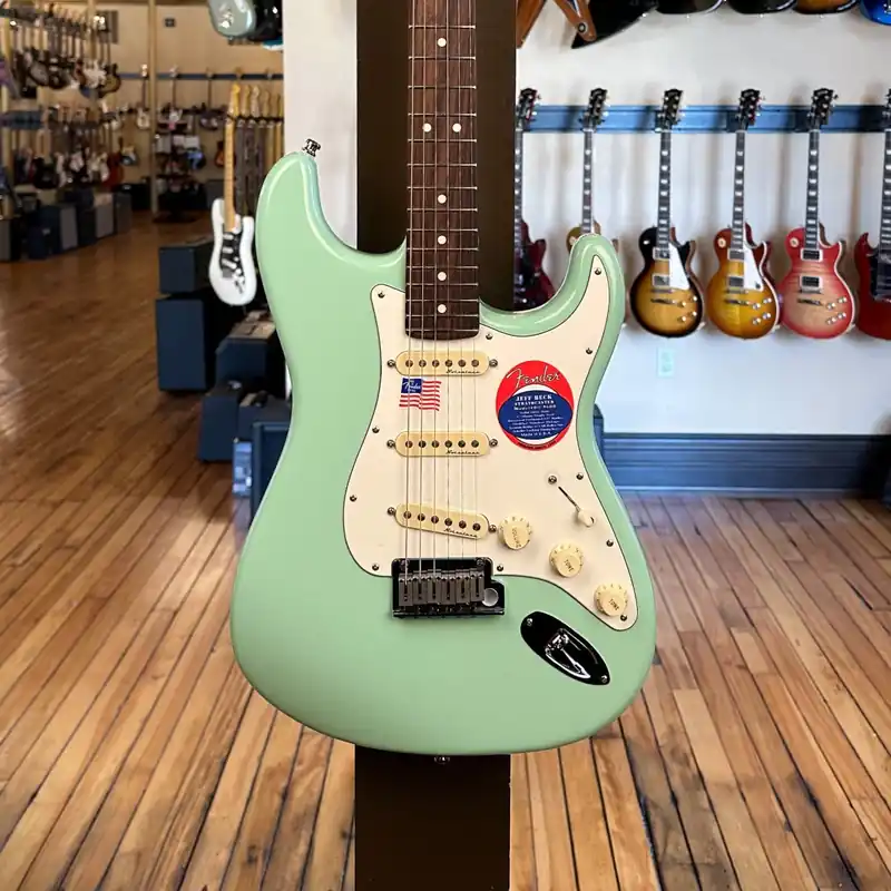 Jeff Beck Stratocaster - Surf Green– Dave's Guitar Shop Special Discount